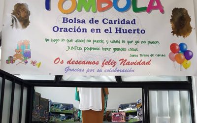 Tómbola benéfica de Navidad.