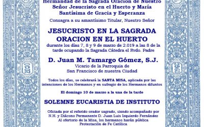 Convocatoria cultos