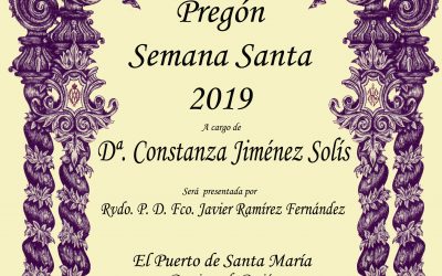Pregón de la Semana Santa.
