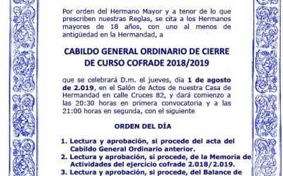 Convocatoria Cabildo.