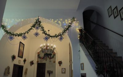 Decoración de nuestra casa de Hermandad para Navidad.