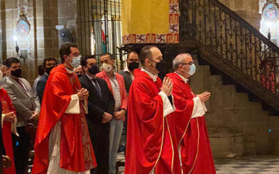 Toma de posesión de Sabido como párroco de la Basílica.