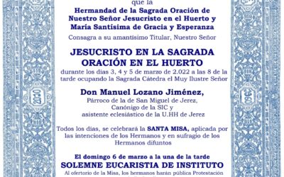 Convocatoria de cultos.