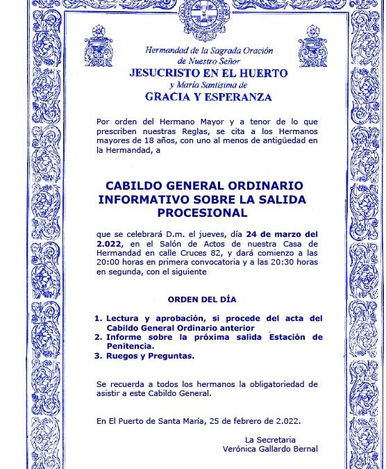 Convocatoria cabildo.